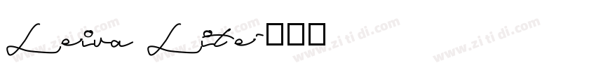 Leira Lite字体转换